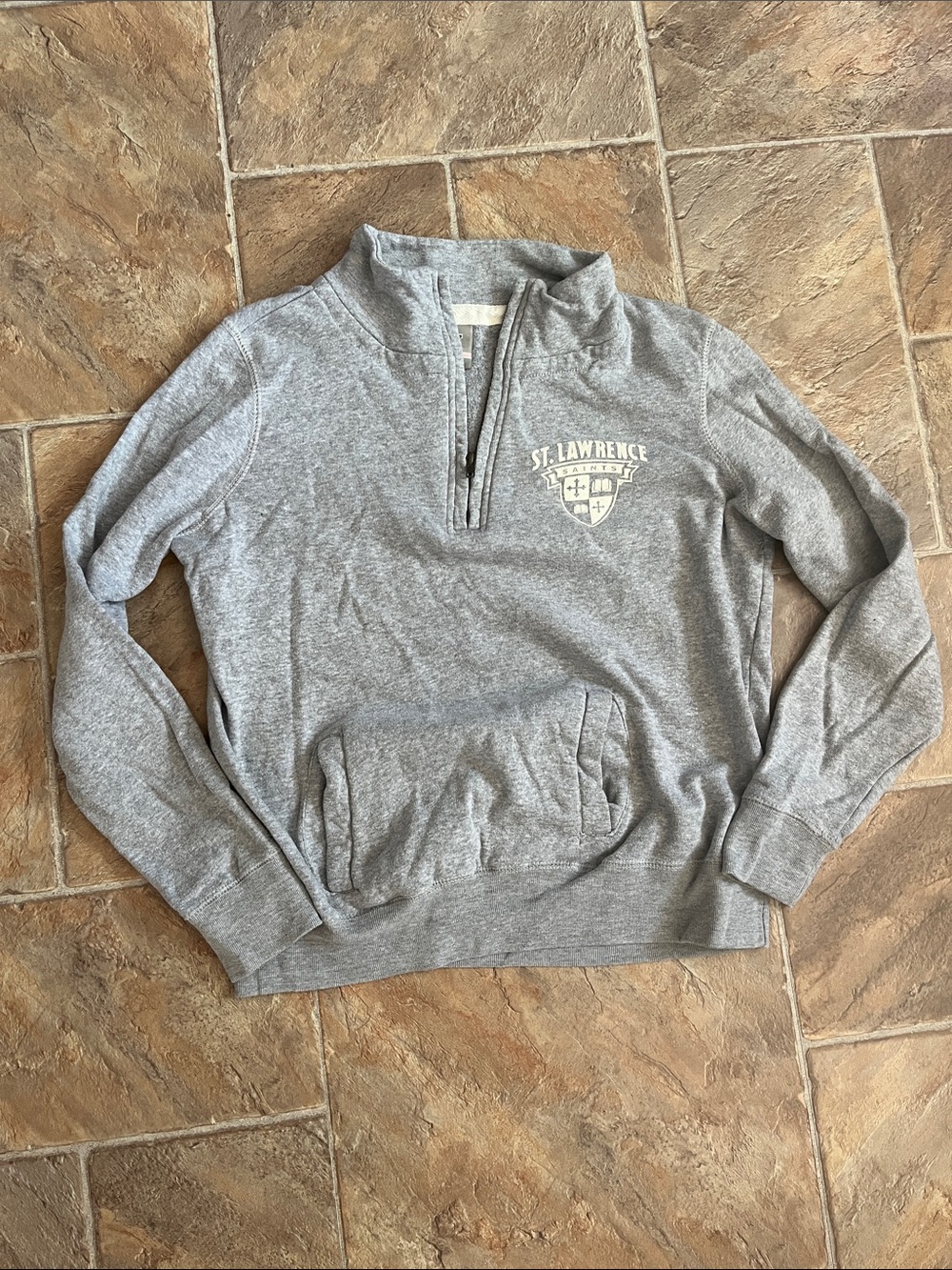 Women’s St. Lawrence University Gray Quarter-Zip Sweatshirt